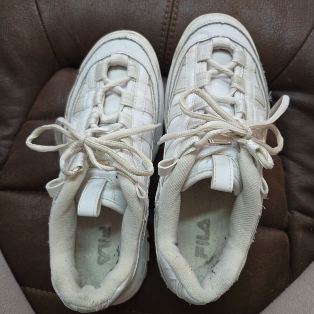 Fila Womens D Formation 5CM00514-125 White Casual Shoes Sneakers Size 7
